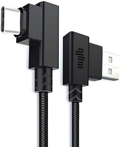 usb c �P�[�u�� Type C L�� �P�[�u�� 0.1m �}���[�d �f�[�^�]�� �i�C�����҂� ���ϋv�� Xperia XZ2 Galaxy S9 ���ɓK�p (10CM)