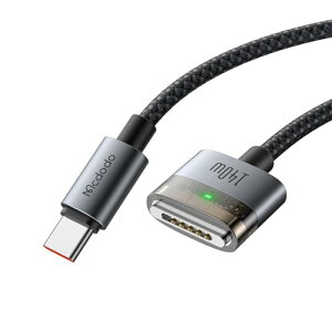 Mcdodo 140W USB-C to Mag-safe 3 ���C�[�d�P�[�u�� 140W�}���[�d ���͂Ȏ��C �}�O�Z�[�t3�[�d�R�[�h Mag-safe3�[�d�P�[�u�� �A���~�����Ɠ���TPE�f�U�C���̃V�F�� �p�\�R���R�[�h MacBook Pro�iM5/M4/M3/M2/M1 �`