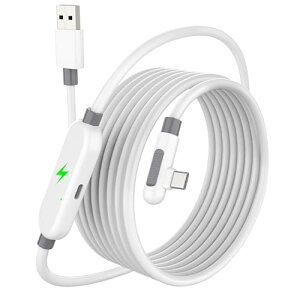 Dalugo Quest���� Link�P�[�u�� 5m 60W�}���[�d�|�[�g�t�� �����N�P�[�u�� �Ή�Quest3s/�Ή�Quest3/Quest2�p �Ή�Pico4 Ultra/4/3/2�p��VR�w�b�h�Z�b�g Oculus�p �[�d�����N�P�[�u�� Type-C L���^ USB 3.2 5Gbps�����f