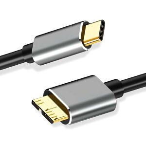 USB C to Micro B 3.0 �P�[�u�� ���̒���25cm 5Gbps �����f�[�^�]�� USB 3.1 �K�i�Ή� �O�t��HDD SSD �}�C�N��B�P�[�u�� Galaxy S5 / Note 3 / Note Pro 12.2 �X�}�[�g�t�H�� �J���� MacBook ���d �v���O�A���h�v���C