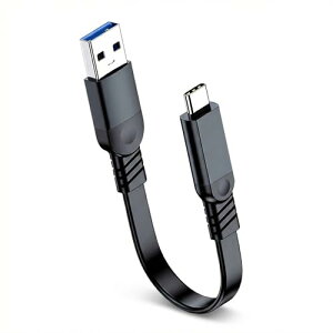 USB Type C �P�[�u�� 0.2m �Z�� Popolier USB3.1 Gen2 10Gbps �����f�[�^�]�� 60W �}���[�d Android Auto�Ή�USB A to C �^�C�vc �ϊ��R�[�h ���^ �X�}�[�g�t�H�� �^�u���b�g �Q�[���@ �Ή� (�f���o�͔�Ή�)