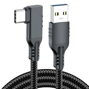 USB Type-C �P�[�u�� L���^ 3M USB-A to USB-C �P�[�u�� VR�p USB 3.2(Gen2) 10Gbps�����f�[�^�]�� QC3.0�Ή� 3A�}���[�d Quest 3s/2/1/Pro/Pico4�AMacBook Pro/Air�AGalaxy�APixel�AAQUOS���^�C�vC�@��Ή�