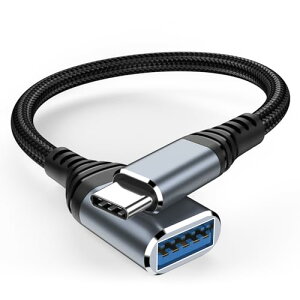 Type-C �ϊ��A�_�v�^ USB C �ϊ��A�_�v�^ 18CM �^�C�vC USB3.0 OTG�P�[�u�� 5Gbps�����f�[�^�]�� USB C (�I�X)- USB A(���X) Type-C�[����Type-A�@��ڑ�