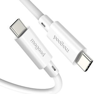 MOGOOD 10Gbps �f�[�^�]�� USB C �P�[�u�� 3.1 ���� 2�A2M 60W �d���z�B & Thunderbolt 3/4�AMacBook Air/Pro�AiPad Pro�AiPhone17�A���j�^�[�A���C�f�b�L�̂��߂� 4K �r�f�I USB C �R�[�h