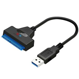 SATA USB �ϊ��P�[�u�� 3.0�Ή� 2.5�C���` HDD/SSD�p 5Gbps�����]�� SATA�P�[�u�� �R���o�[�^�[ SATA3�ϊ��A�_�v�^�[ �O�t���n�[�h�h���C�u�ڑ� �ő�2TB�Ή� �|�[�^�u���f�U�C��