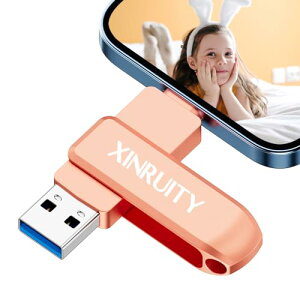 XINRUITY 128GB iphone usb�������A�v���s�v�A���o�����ڕۑ� 3in1 iphone �o�b�N�A�b�v i-phone/i-Pad/PC/Android/Mac�ɑΉ� �ʐ^�E����ۑ� �X�}�z�e�ʕs������
