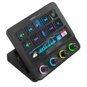 VSDINSIDE Stream Dock N4 Pro �X�g���[���f�b�N �J�X�^���L�[�{�[�h PC�R���g���[���f�o�C�X 4�̃m�u�t�� �G�o�U���t�B�[�h�o�b�N Touch-Bar �^�b�`�X�g���b�v �w�i�ݒ�@�\�i���I���[�h���ÓI���[