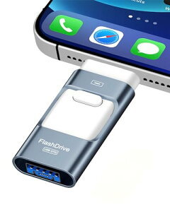 Apple MFi�F�� �S�X�}�z�Ή� 4in1USB������256GB ROSPE iPhone Lightning/Type-C/USB-A/Micro ���ʑ}���X�}�z �t���b�V���h���C�u iOS/Android/PC�Ή� �p�\�R���Ή� �������[�X�e�B�b�N USB������ �ʐ^/����/�o�b�N�A