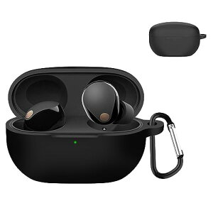 TOORQR For Sony WF-1000XM5 �P�[�X �J�o�[ �\�j�[ WF-1000 XM5 �V���R���f�� �P�[�X �ی�J�o�[ �h�� �h�o �����h�~ �L�Y�h�~ �S�ʕی� �y�� �J���r�i�t��(�u���b�N)