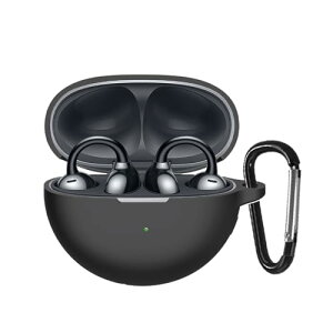 BUITFOU For HUAWEI FreeClip �P�[�X �t�@�[�E�F�C FreeClip �ی�P�[�X �_�炩�� �V���R���� �����h�~ �L�Y�h�~ �ϏՌ� �h�o �y�� �����[�d�\ �J���r�i�t�� �����h�~(�u���b�N)