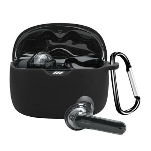 YAODLE For JBL TUNE BEAM �P�[�X�V���R���� �S�ʕی� �����h�~ �L�Y�h�~ �ϏՌ� �����[�d�\ �y�ʏ��^ �J���r�i�t��(�u���b�N)