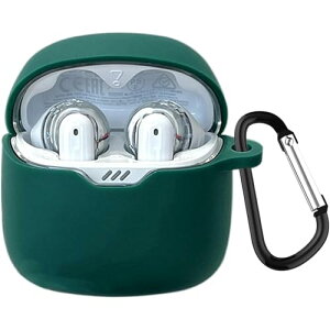 YAODLE For JBL TUNE FLEX �P�[�X�V���R���� �S�ʕی� �����h�~ �L�Y�h�~ �ϏՌ� �����[�d�\ �y�ʏ��^ �J���r�i�t��(�O���[��)