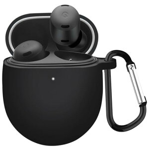 TOORQR For Google Pixel Buds Pro 2 / Pixel Buds Pro �P�[�X �J�o�[ �V���R���f�� �P�[�X �ی�J�o�[ �h�� �h�o �����h�~ �L�Y�h�~ �S�ʕی� �y�� Pixel Buds Pro 2 �P�[�X �Ή�(�u���b�N)