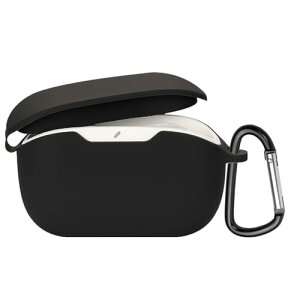 YAODLE For JBL WAVE BUDS 2 �p �P�[�X �J�o�[ JBL WAVE BUDS�p�ی�J�o�[ �ی�P�[�X �V���R���P�[�X �����[�d�\ �S�ʕی� �����h�~ �L�Y�h�~ �ϏՌ� �h�o �y�� ���[ �J���r�i�t��(�u���b�N)