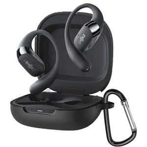 BUITFOU Shokz OpenFit 2 �P�[�X Shokz OpenFit 2 �ی�P�[�X �_�炩�� �V���R���� �����h�~ �L�Y�h�~ �ϏՌ� �h�o �y�� �����[�d�\ �J���r�i�t�� �����h�~(�u���b�N)