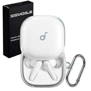 ZIZUCHLE for Soundcore Liberty 5�P�[�X �N���A TPU�f�� �ی�J�o�[ ���΂݂ɂ��� �S�ʕی� �w��h�~ ���h�~ ����h�~ Soundcore Liberty 5 case Liberty5 ����