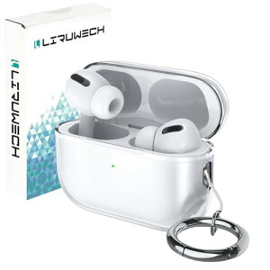 LIRUWECH for AirPods Pro 3�P�[�X �N���A TPU�f�� AirPods Pro 3�J�o�[ �G�A�[�|�b�Y�v��3�ی�J�o�[ �S�ʕی� �����h�~ �L�Y�h�~ �ϏՌ� �����[�d�\ �h�� �h�o �J���r�i�t�� �I�V���� ���� ����