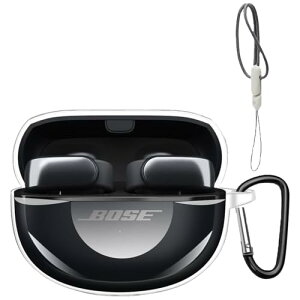 BUITFOU Bose Ultra Open Earbuds �P�[�X Bose Ultra Open Earbuds �ی�P�[�X TPU�� �����h�~ �L�Y�h�~ �ϏՌ� �h�o �y�� �����[�d�\ �J���r�i�t�� �����h�~(�N���A)