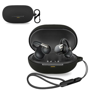For SOUNDPEATS(�T�E���h�s�[�c) Clip1 �p �P�[�X �J�o�[ NOUKAJU ���C�����X �C���[�z�� �V���R�� �ی�P�[�X �i�J���r�i�t��+�X�g���b�v�t�� �j �����h�~ �L�Y�h�~ �ϏՌ� �����[�d�\ �h�� �h�o (