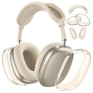 AirPods Max�w�b�h�t�H��(2024/2020)�p�P�[�X [3 in 1] ���h�~ �\�t�g TPU �ی�C���[�J�b�v �w��h�~ �h�o (�X�^�[���C�g)