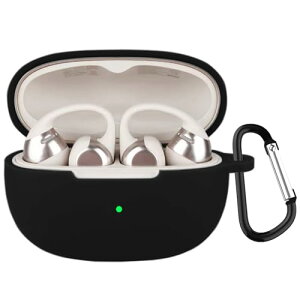 For Shokz opendots one �P�[�XDKEYIT�V���R�[���P�[�X Shokz opendots one �ی�J�o�[ �����[�d�\ �S�ʕی� �h�� �h�o �y�� �J���r�i�t�������h�~ �L�Y�h�~ �ϏՌ� (�u���b�N)
