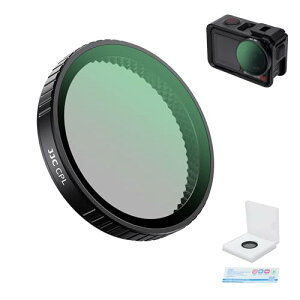 JJC CPL�t�B���^�[ DJI Osmo Action 5 pro / 4 / 3 �ɑΉ� �Ό��t�B���^�[ �J�����ی�t�B���^�[ ���ˏ��� �F�ʃR���g���X�g���� ���w�K���X �A���~�t���[�� �����Y�ی� �����ߗ� �����h�� �L�Y�h�~ ��