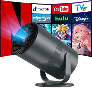 YINCODI �v���W�F�N�^�[ �ƒ�p�ƊE�������^���y�ʁEAndroid TV ���ځE270°��] �v���W�F�N�^�[ ���^ 25000lm 1080P �V�䓊�e WiFi6 Bluetooth5.4 ������`�␳ Hi-Fi�X�s�[�J�[ 50%�Y�[���@�\ �z�[���V�A�^�[