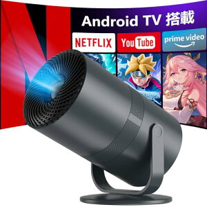 YINCODI �v���W�F�N�^�[ �ƒ�p ���^2026 Android TV ���ځE270°��] �v���W�F�N�^�[ �V�䓊�e 27000lm 1080P �V�䓊�e WiFi6 Bluetooth5.4 ������`�␳ �z�[���V�A�^�[ ����ȒP Hi-Fi�X�s�[�J�[ 50%�Y�[���@