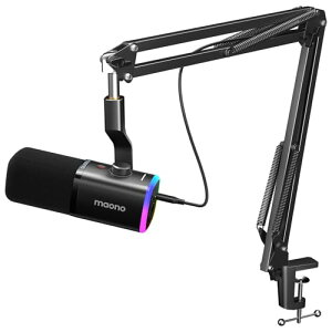 MAONO XLR/USB �Q�[�~���O�}�C�N �m�C�Y�L�����Z�����O PC�}�C�N�Z�b�g �|�b�h�L���X�g �X�g���[�~���O�p �_�C�i�~�b�N�}�C�N �~���[�g�{�^�� �P��w���� YouTube �^�� �Q�[���`���b�g ���C�u�z�M
