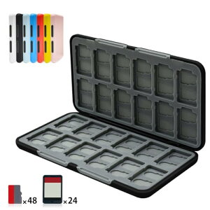 Switch 2 �Q�[���J�[�h�P�[�X 24���X�C�b�`�J�[�h��Micro SD48�����[�\ �}�O�l�b�g���J�� �n�[�h�V�F�� ���R���[ �ϏՌ� ���h�~ �z�R���h�~ �����^�ѕ֗��iBlack�j