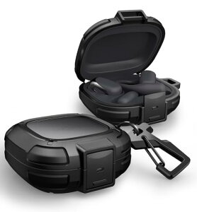 Dexnor Shokz OpenFit 2 �P�[�X �����h�~���b�N �ϏՌ� ���S�o���p�[�P�[�X �ی�J�o�[ �J���r�i���L�[�����O���N���[�i�[�L�b�g�t�� Shokz OpenFit 2 (2025�N���f��) �Ή�(�u���b�N)