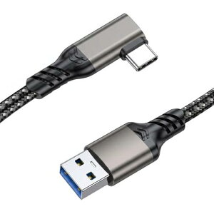 USB Type-C �P�[�u�� L���^ 0.3M USB-A to USB-C �P�[�u�� 10Gbps�f�[�^�]�� 3A�}���[�d USB3.2 Gen2�W�� QC3.0�Ή� �i�C�����҂� MacBook�AGalaxy S25�APixel 9a�AXperia���^�C�vc�@��Ή�