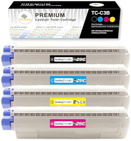 沖データOKI TC-C3B 互換トナー BK/C/M/Y「4色セット大容量」 TC-C3BK1/TC-C3BC1/TC-C3BM1/TC-C3BY1印刷可能枚数： 約5000枚ぐらい/色（A4用紙で5％印字率の場合） 対応機種：OKI C835dnwt C835dnw C844dnw C824dn ICチップ搭載 DoraShop