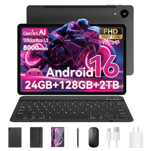 Android 16 �^�u���b�g 11�C���` Wi-Fi���f�� Headwolf WPad7�AIn-Cell 1920x1200 FHD�A8000mAh�A8�R�ACPU T615�A24GB(4+20�g��)RAM+128GB ROM�AWidevine L1�Ή��A5MP/13MP�A2.4/5GHz WiFi�ABT5.0 LE�A�d�̓Z���T�[+��F��+���C����