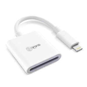 VIVID TECH SD �J�[�h���[�_�[ Lightning�Ή� �����f�[�^�]�� �J�������[�_�[ SD/SDHC/SDXC �v���O�A���h�v���C �ʐ^/����]�� �ݒ�s�v