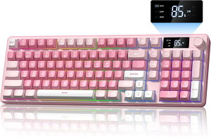 Womier DK98pro �L�[�{�[�h 98�L�[ �Q�[�~���O�L�[�{�[�h ���C�����X �É��L�[ �e���L�[�t�� 3���[�h�ڑ�