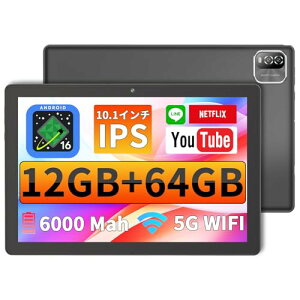 Android 16�^�u���b�g 10�C���` wi-fi���f�� 12GB+64GB+1TB�g�� Widevine L1�Ή�
