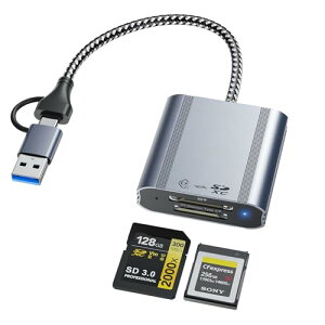 2026�V�݌v2in1 CFexpress Type A & SD �J�[�h���[�_ �A���~�������A�f���A���X���b�gUSB3.2 10Gbps �����]�� CFexpress Type A cf�J�[�h���[�_�[ �A���~�j�E�� �^�C�v cf�J�[�h sd�J�[�h �ϊ��J�[�h���[�_�[ And