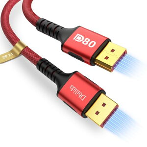 DisplayPort 2.1 �P�[�u�� 2M�A80Gbps 8K@240Hz, 4K@540Hz 360Hz 240Hz�A�_�C�i�~�b�NHDR HDCP2.2 / DSC 1.2a �Ή� FreeSync�Ή��Q�[���j�^5090 7900XTX�AS1334�ƌ݊�������