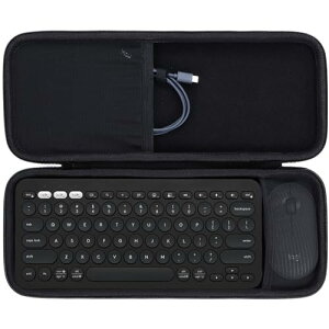 Lebakort���[�P�[�X�ƌ݊����̂���Logicool���W�N�[��PEBBLE KEYS 2 K380sGR ���C�����X�L�[�{�[�h + PEBBLE MOUSE2 M350sGR���C�����X�}�E�X �Z�b�g �i�u���b�N �P�[�X�j