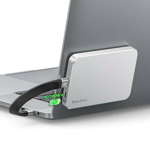ORICO BookDrive 512GB �O�t��SSD magsafe�Ή� PD100W�[�d �m�[�gPC�EiPhone 16/15�EUSB-C�X�}�[�g�t�H���E�^�u���b�g�p �}�O�l�b�g�� �|�[�^�u��SSD USB 3.2 Gen2�Ή� 1000MB/s�����]�� - P10Plus