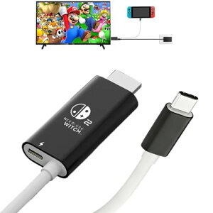 Switch�p HDMI �e���r�o�� 2026�V�o��Switch2 22.1.0�ɂ��Ή� �X�C�b�`2 �h�b�N ���ڂ�TV�o�� Type-C HDMI �ϊ� PD100W�}���[�d �����o�� 4K@60Hz�Ή� �x���Ȃ� SwitchOLED/�m�[�gPC/�X�}�[�g�t�H��/�^�u���b�g��