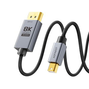 �����Ȃ₩ Mini DisplayPort to DisplayPort 1.4 �P�[�u�� 2m 8K@60Hz / 4K@240Hz / 2K@480Hz 10bit HDR VRR�Ή� �O���t�F���V�[���h �t���L�V�u�� �i�C�����ґg�P�[�u�� VR�Q�[�~���O �m�[�gPC Mac Surface PSVR2�Ή�
