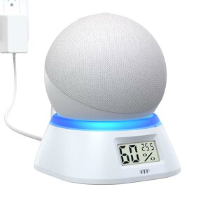 PlusAcc Dot ��5����EDot Max�p�X�^���h - Dot Max & Google Nest mini �ɑΉ����X�^���h �t���X�N���[���t�� �������x�v/�f�W�^�����x�v �X�s�[�J�[���z���_�[ ����~�߃x�[�X �ȒP���t�� ��Ԑ�