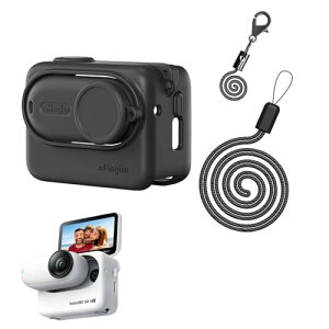 TOMGDRACOinsta360 go3s�ی�t���[���ی�P�[�X insta360go3S�J�o�[ �l�b�N���[�v�ƃz�X�g�P�[�X�����h�~���[�v���t��
