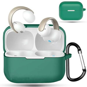 BOOLINN anker soundcore aeroclip �P�[�X �Ή� soundcore aeroclip �t��V���R�� �J�o�[ �L�Y�h�~ �ϏՌ� �����[�d�\ �h�� �h�o �����h�~ �J���r�i�t��(�O���[��)