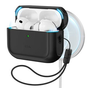 ESR AirPods Pro3 �P�[�X 2025 MagSafe�Ή� �����Ռ��z�� �X�g���b�v�t�� �����h�~ Hybrid�V���[�Y �u���b�N