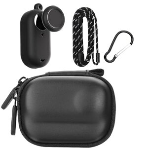 Insta360 GO 3/GO 3S�p �J���r�i�t���L�������O�P�[�X, PU�n�[�h�V�F�� �����Y�ی�P�[�X, �~�j�g���x���|�[�^�u���o�b�O