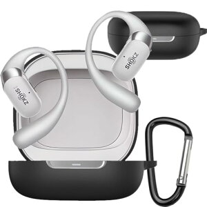 UIUIKA For Shokz (�V���b�N�X) OpenFit 2+ �P�[�X �V���b�N�X OpenFit 2+ �ی�J�o�[ �_�炩�� �V���R���� �J���r�i�t��+�X�g���b�v�t�� �����h�~ �L�Y�h�~ �ϏՌ� �h�o �y�� �����[�d�\ �����h�~(�u