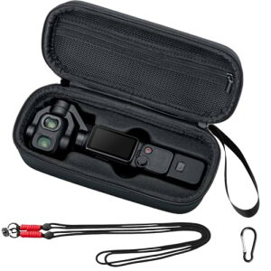 DJI Osmo Pocket 4P �p ���[�P�[�X ���^ PU �h�� ���[�o�b�O �n�[�h�V�F�� �L�������O�P�[�X,�X�g���b�v/�t�b�N�t��